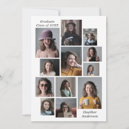 Anúncio 12 Colagem de Fotos Adicionar Qualquer Nome E Grad