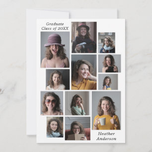 Anúncio 12 Colagem de Fotos Nome e Ano do Formando Persona