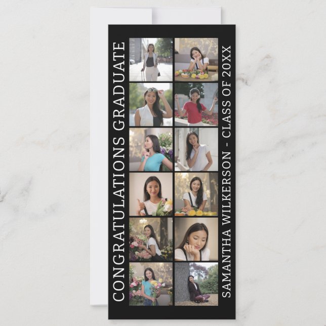 Anúncio 12 Parabéns de Colagem de Fotografias (Frente)