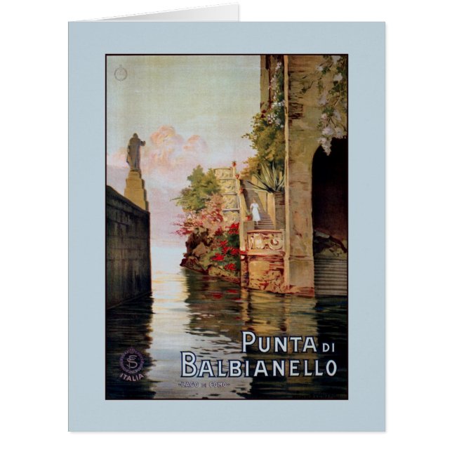 Anúncio 1920 italiano do viagem de Como Lenno do (Frente)