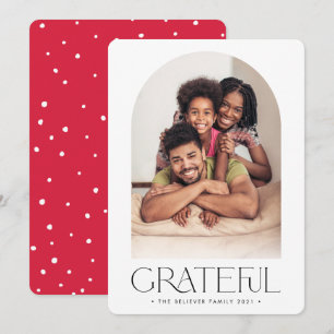 Anúncio 2021 FAMÍLIA FOTO MÍNIMA - Arca GRATEFUL vermelh