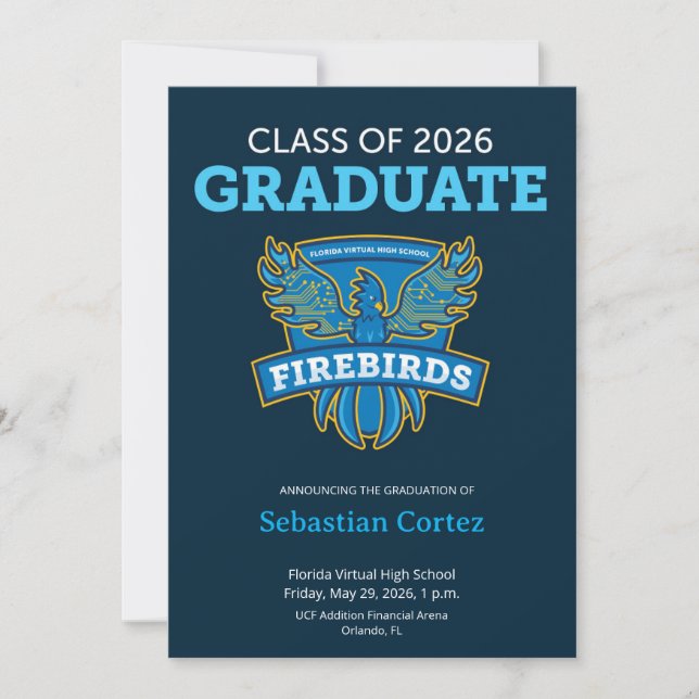 Anúncio 2026 FVHS Graduation Announcement (Dark) (Frente)