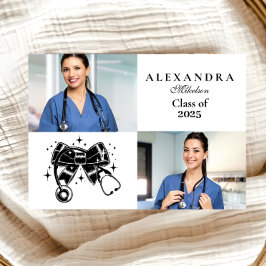 Anúncio 2 Fotos Arco negro Formando escolar de enfermagem