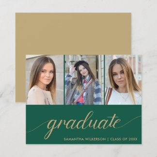 Anúncio 3 Colagem de Fotos Adicionar Seu Nome E Graduação 