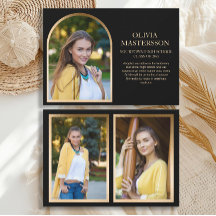 3-Foto para Graduação em Arco Dourado Preto Modern