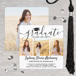 Anúncio 4 Script Elegante Simples de Colagem de Graduação 