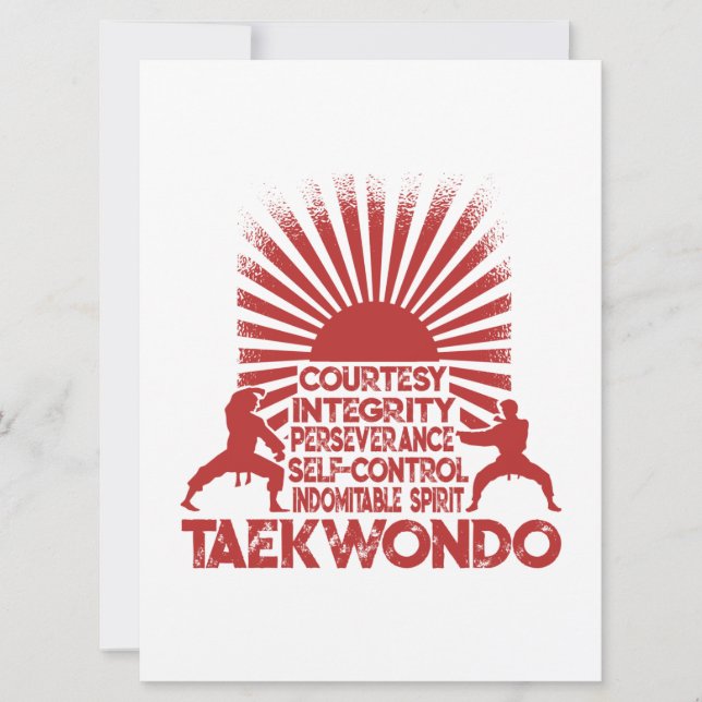 Anúncio 5 Tenets De Taekwondo (Frente)