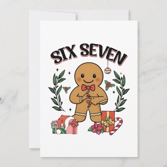Anúncio 6 7 Seis Sete Mão de Biscoito de Natal Geração Z A (Frente)