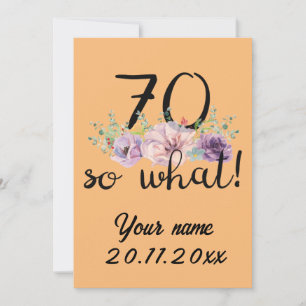 Anúncio 70 E Daí - Divertido Aniversário de 70 anos