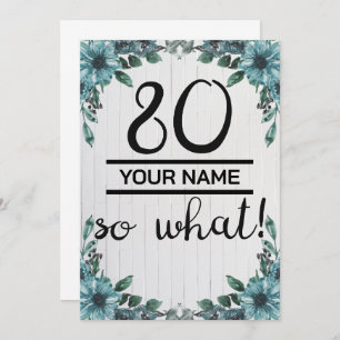 Anúncio 80 Então - 80 engraçado Aniversário