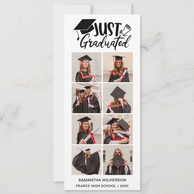 Anúncio 8 Colagem De Fotos Apenas Graduou Classe De 20XX (Frente)