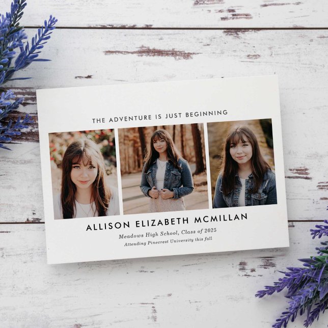 Anúncio A aventura está apenas começando a graduação de fo (Criador carregado)