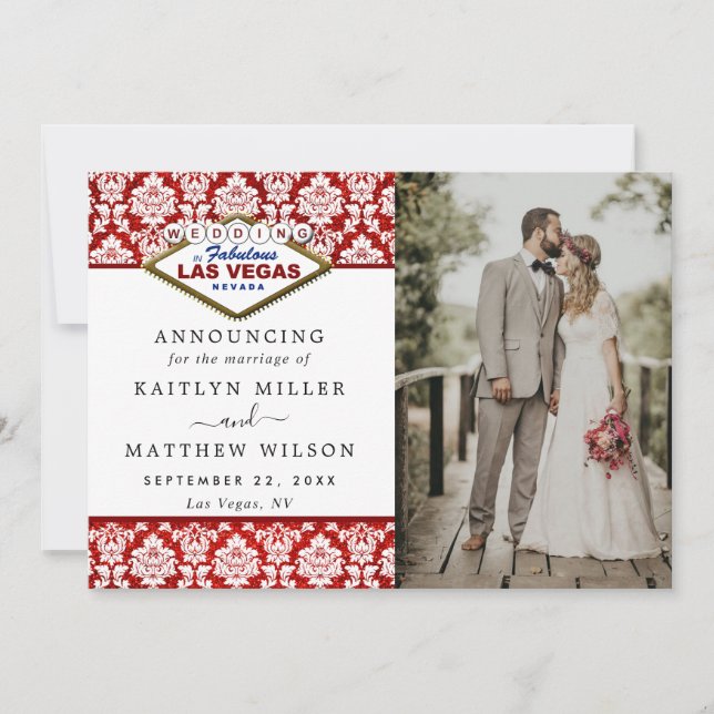 Anúncio A Coleção de Casamentos de Las Vegas do Damask Gli (Frente)