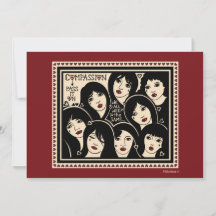 A Compaixão Passa-O Na Placa Plana 7"x5"