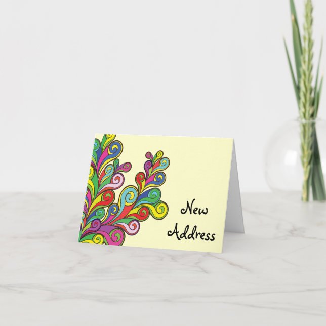 Anúncio A cor acena a mudança de endereço (Frente)