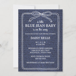 Anúncio A Little Blue Jean Baby Denim Boy Baby Shower 
