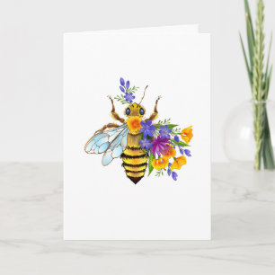 Anúncio Abeja flor com plantas silvestres