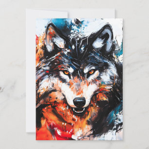 Anúncio Abstrato Wild Spirit Wolf