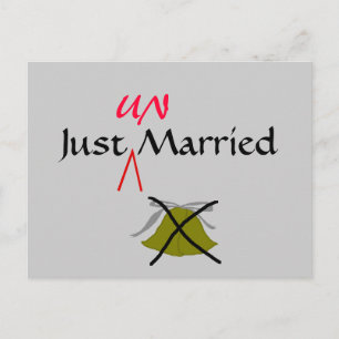 Anúncio Acaba de se divorciar - cartão postal