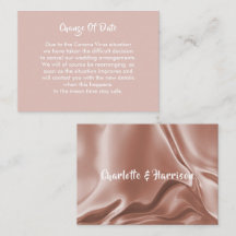 Anúncio Adiado de Alteração de Data de Casamento