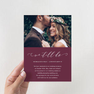 Anúncio Adiamento de Casamento Ainda Nos Casamos Foto Burg