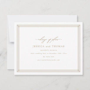 Anúncio Adiamento de Casamento da Janela Chic Altere a Dat