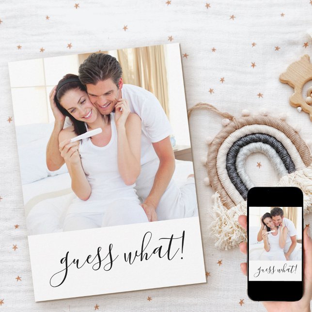 Anúncio Adivinhem o que esperamos por uma gravidez fotográ (Criador carregado)