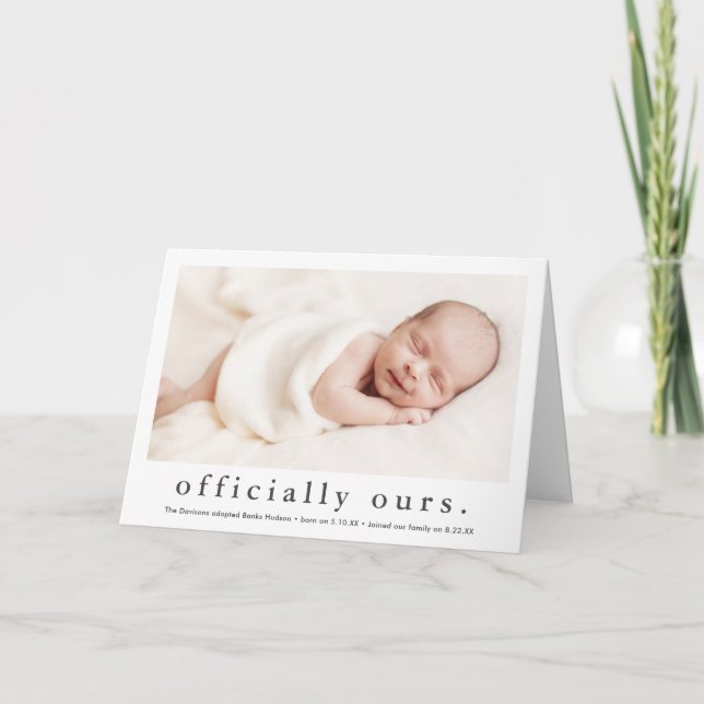 Anúncio Adoção de Fotografias Oficialmente Mínima (Frente)