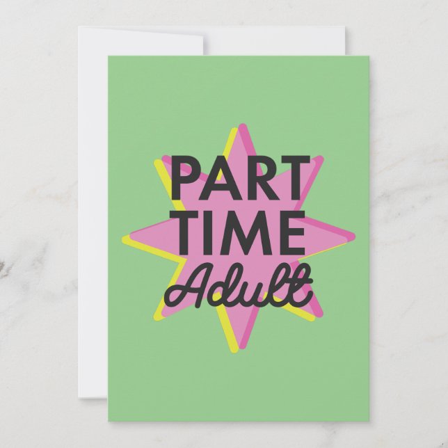 Anúncio Adulto a tempo parcial (Frente)