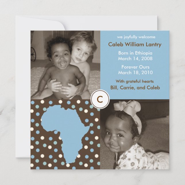 Anúncio Africa Block: Blue Polkas (Frente)