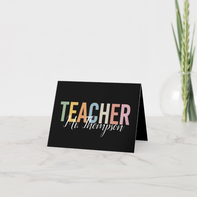 Anúncio Agradecimento Personalizado ao Professor Volta às  (Frente)