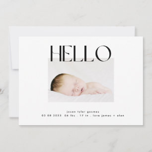 Anúncio alô engraçado   mínimo negro e branco