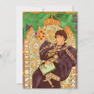Anúncio Alphonse Mucha Príncipe e Dragão