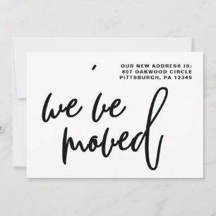 Anúncio Alteração de Endereço em Preto e Branco