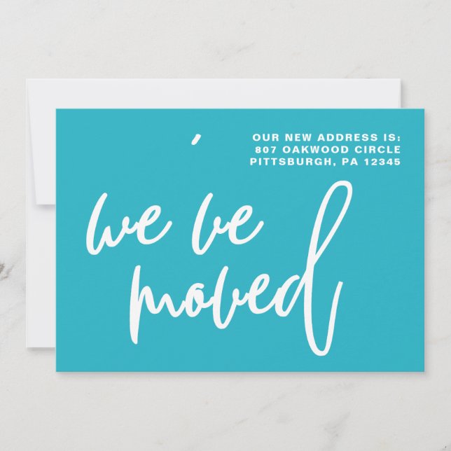 Anúncio Alteração de Endereço entre as faixas azul e branc (Frente)