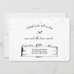 Anúncio Alteração de Pássaros de Sinais de Endereço co