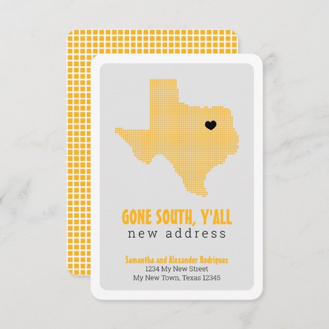 Anúncio Amarelo Foi para o Sul, Vocês se Mudem (Frente/Verso)