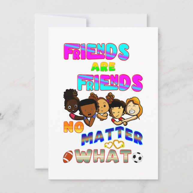 Anúncio Amigos São Amigos Não Importa O Que (Frente)