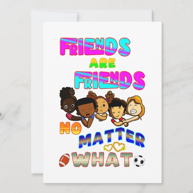 Anúncio Amigos São Amigos Não Importa O Que (Frente)