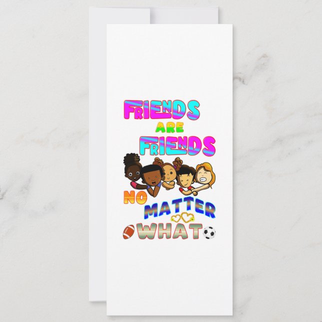Anúncio Amigos São Amigos Não Importa O Que (Frente)