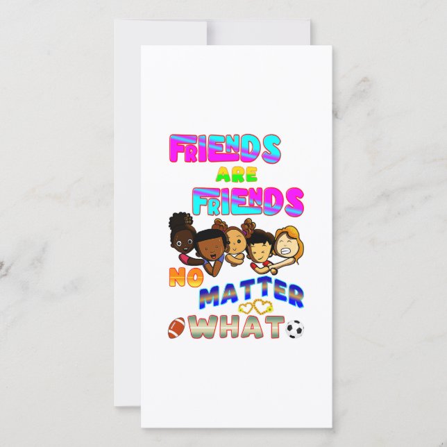 Anúncio Amigos São Amigos Não Importa O Que (Frente)