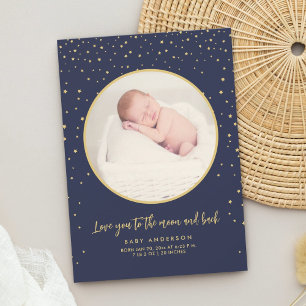 Anúncio Amo-Te À Lua E Ao Nascimento Do Bebê