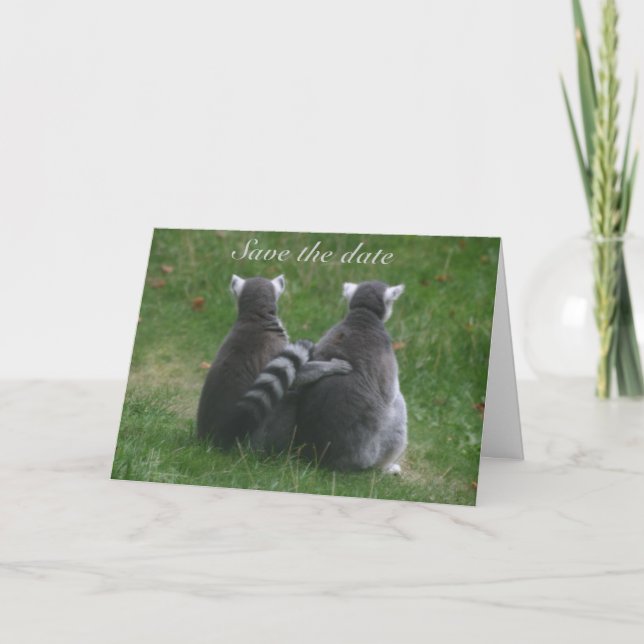 Anúncio Amor do Lemur! . Salvar a data (Frente)