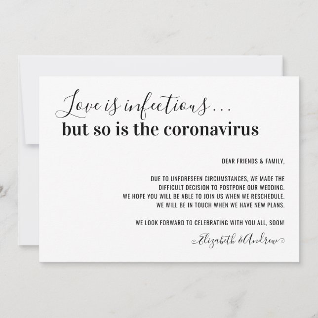 Anúncio Amor é Adiamento de Casamento Infeccioso19 (Frente)