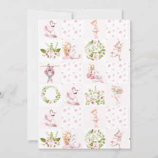 Anúncio Animais Florais Bebês Rosa Quilotam Padrão De Enfe