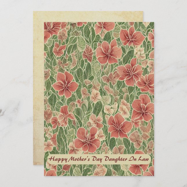 Anúncio Anthurium flores Feliz Dia das Mães (Frente/Verso)