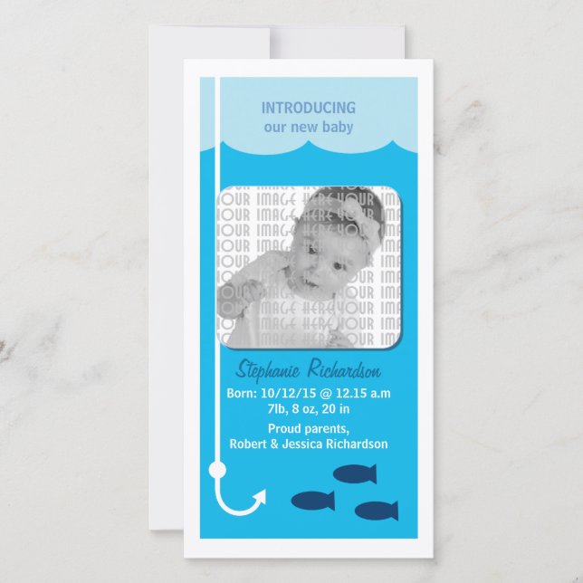 Anúncio Anunciamento de Bebê de Pesca de Alta Ocultação (Frente)