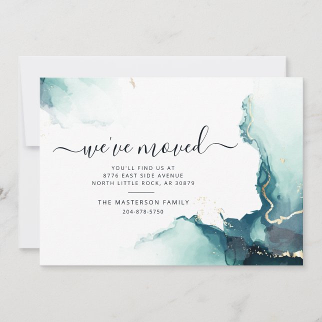 Anúncio Anunciamento de Movimentação de Agata de Aquarela  (Frente)