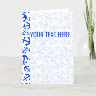 Anúncio Anunciamento do Padrão de Âncora Marinha Azul