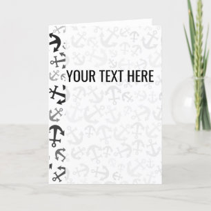 Anúncio Anunciamento do Padrão de Âncora Marinha Preta